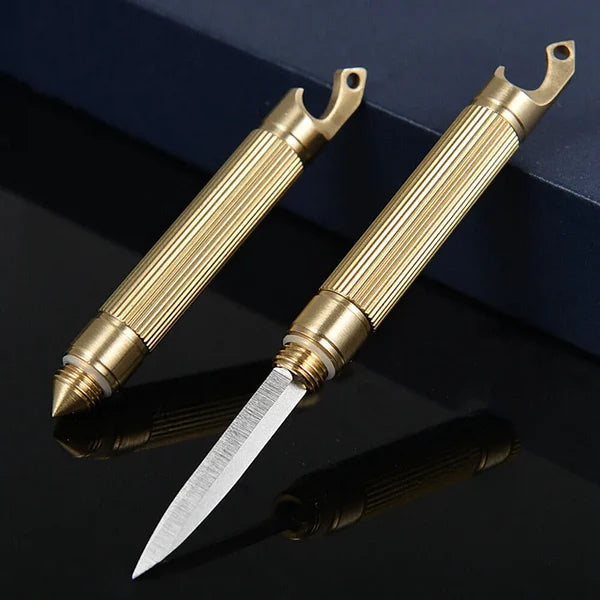 3 In 1 Multifunctional Brass Pocket Knife