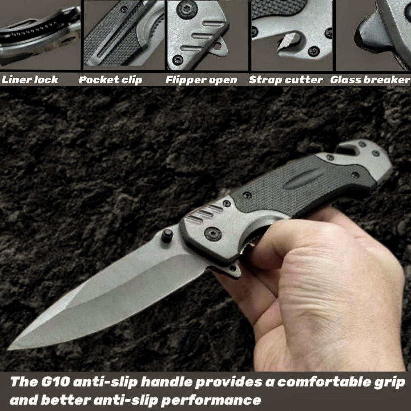 đ„Last Day Promotion - 50%OFFđ„Pure Handmade Folding Broken Window Pocket Knives