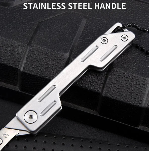 (🔥Hot Sale-50% OFF) EDC Pocket Utility Knife with 10 Pcs of No. 24 Replaceable Blades