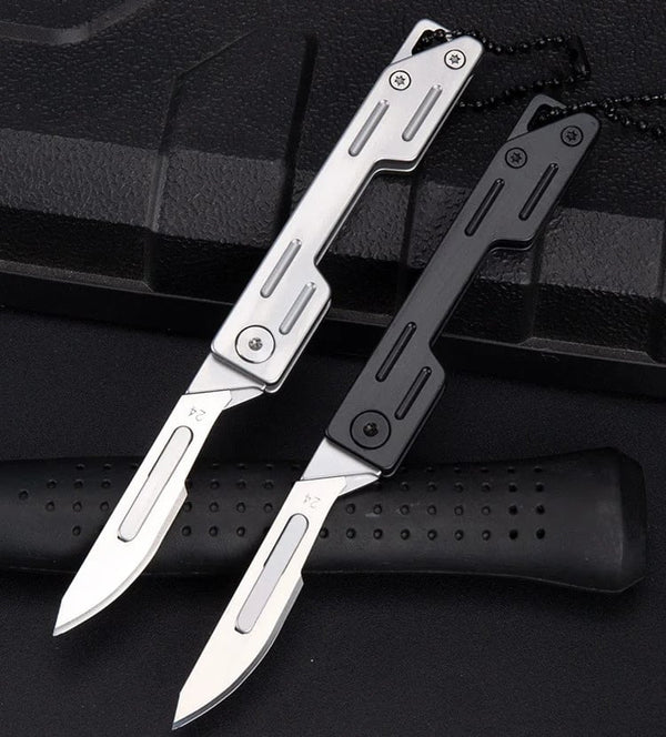 (🔥Hot Sale-50% OFF) EDC Pocket Utility Knife with 10 Pcs of No. 24 Replaceable Blades
