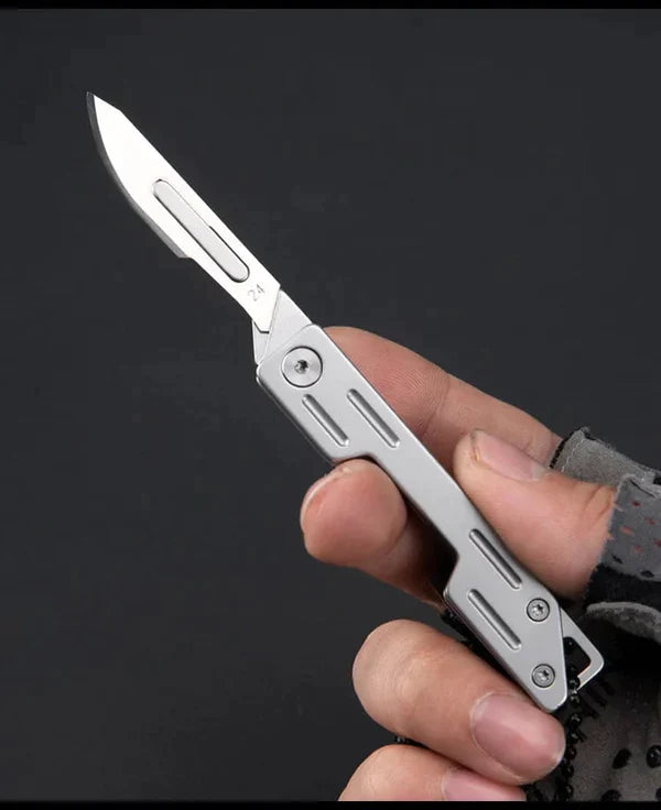 (🔥Hot Sale-50% OFF) EDC Pocket Utility Knife with 10 Pcs of No. 24 Replaceable Blades