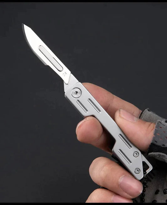 (🔥Hot Sale-50% OFF) EDC Pocket Utility Knife with 10 Pcs of No. 24 Replaceable Blades